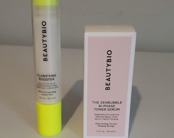 Set de sérum tónico y potenciador clarificante BeautyBio y ZenBubble 1.7/1 fl oz