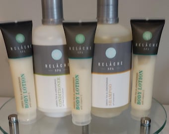 4 Sets/Relâche Spa Bath & Body Set Lotion Shampoo Conditioner Unisex