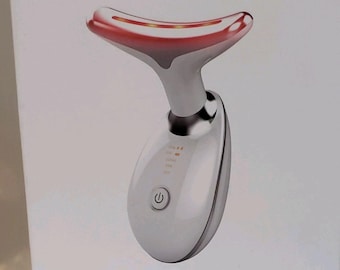 White 7 Color Light Therapy Device for Face & Neck Skin Firming Unisex