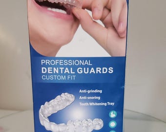 Custom-Fitted Mouth Guard Clear Anti-Grinding Anti-Snoring Teeth Whitening Tray