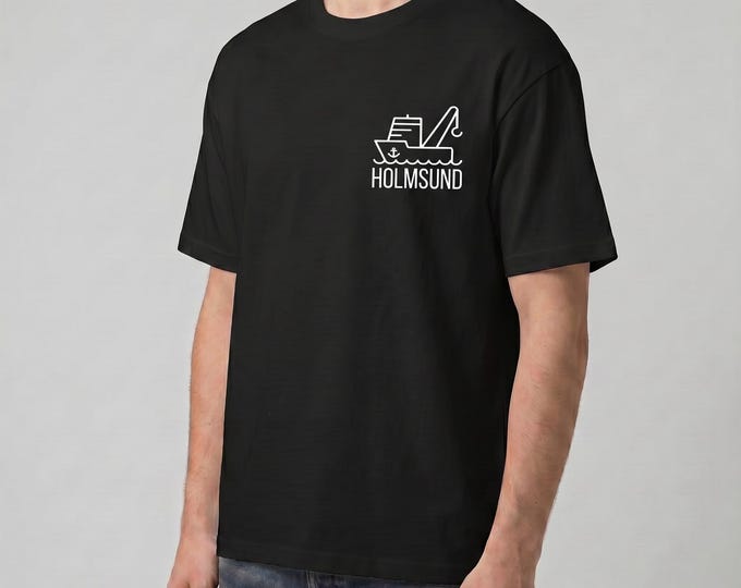 HOLMSUND Svart – Bröstlogga