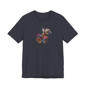 Floral French Bulldog Shirt | Botanical Dog Art Graphic Tee | Bella + Canvas | Dog Mum Gift image 14
