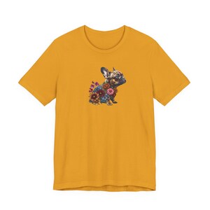 Floral French Bulldog Shirt | Botanical Dog Art Graphic Tee | Bella + Canvas | Dog Mum Gift image 10