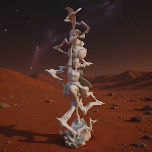 Estatua de Urbosa, campeona Gerudo / Impresión 3D de Zelda Breath of the Wild (Descarga digital)