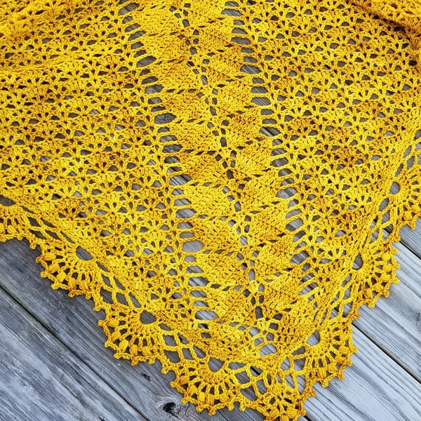 Lady of Lórien Shawl Pattern: Crochet Leaf Wrap (PDF Download)