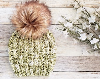 Crochet Hat Pattern // THE KESTREL BEANIE // Crochet Beanie Hat Winter Hat Ribbed Beanie // Instant Download Pdf Crochet Pattern