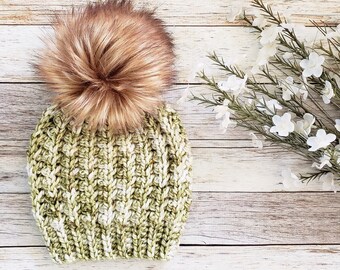 Kestrel Beanie Crochet Hat Pattern: Fall Winter Ribbed (PDF Pattern)