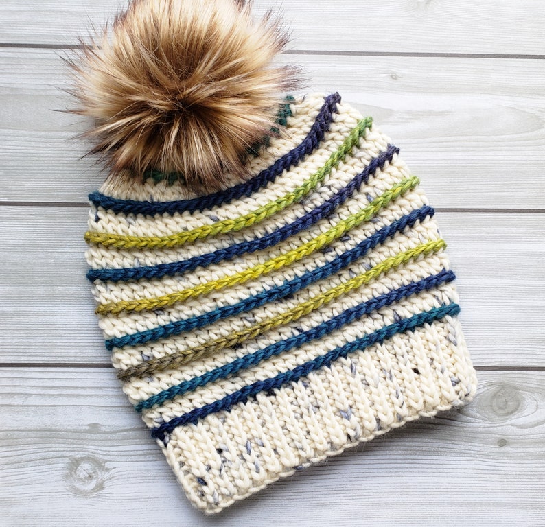 Crochet Hat Pattern // HOLLAND BEANIE // Striped Crochet Beanie Pattern // Instant Download Pdf Crochet Pattern image 8