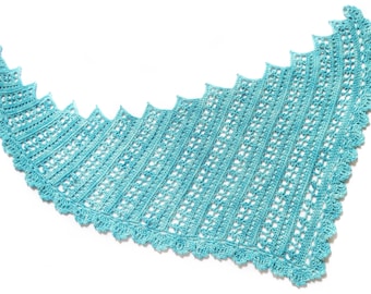 Aphrodite's Dance Crochet Shawl Pattern: Asymmetrical Wrap Scarf (PDF Download)