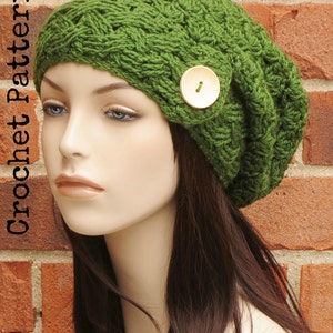 CROCHET HAT PATTERN Instant Pdf Download - Ireland Slouchy Beanie ...