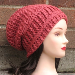 CROCHET HAT PATTERN Instant Pdf Download - Paige Slouchy Beanie Hat ...