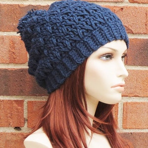 CROCHET HAT PATTERN Instant Download Pdf - Lofton Slouchy Beanie Womens ...