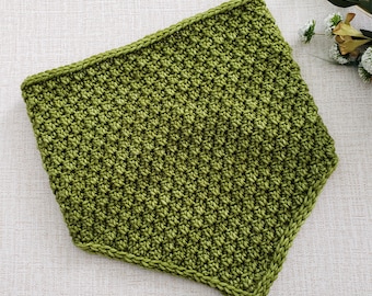 Bracken Bandana Cowl Crochet Pattern: Textured Triangle Scarf (PDF Pattern)