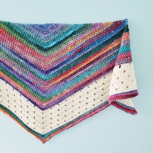 Crochet Shawl Pattern // THE VERVE SHAWL // Crochet Worsted Shawl Pattern Crochet Wrap Easy Shawl// Instant Download Pdf image 7