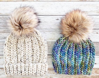 Northbound Beanie Crochet Hat Pattern: Fall Winter Ribbed (PDF Pattern)