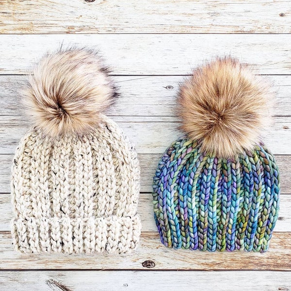 Crochet Beanie Pattern // THE NORTHBOUND BEANIE //  Ribbed Crochet Beanie Pattern Chunky Winter Hat // Instant Download Pdf Crochet Pattern