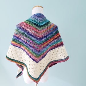 Crochet Shawl Pattern // THE VERVE SHAWL // Crochet Worsted Shawl Pattern Crochet Wrap Easy Shawl// Instant Download Pdf image 5