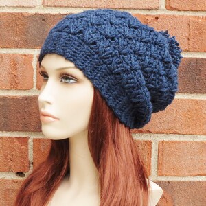 CROCHET HAT PATTERN Instant Download Pdf - Lofton Slouchy Beanie Womens ...