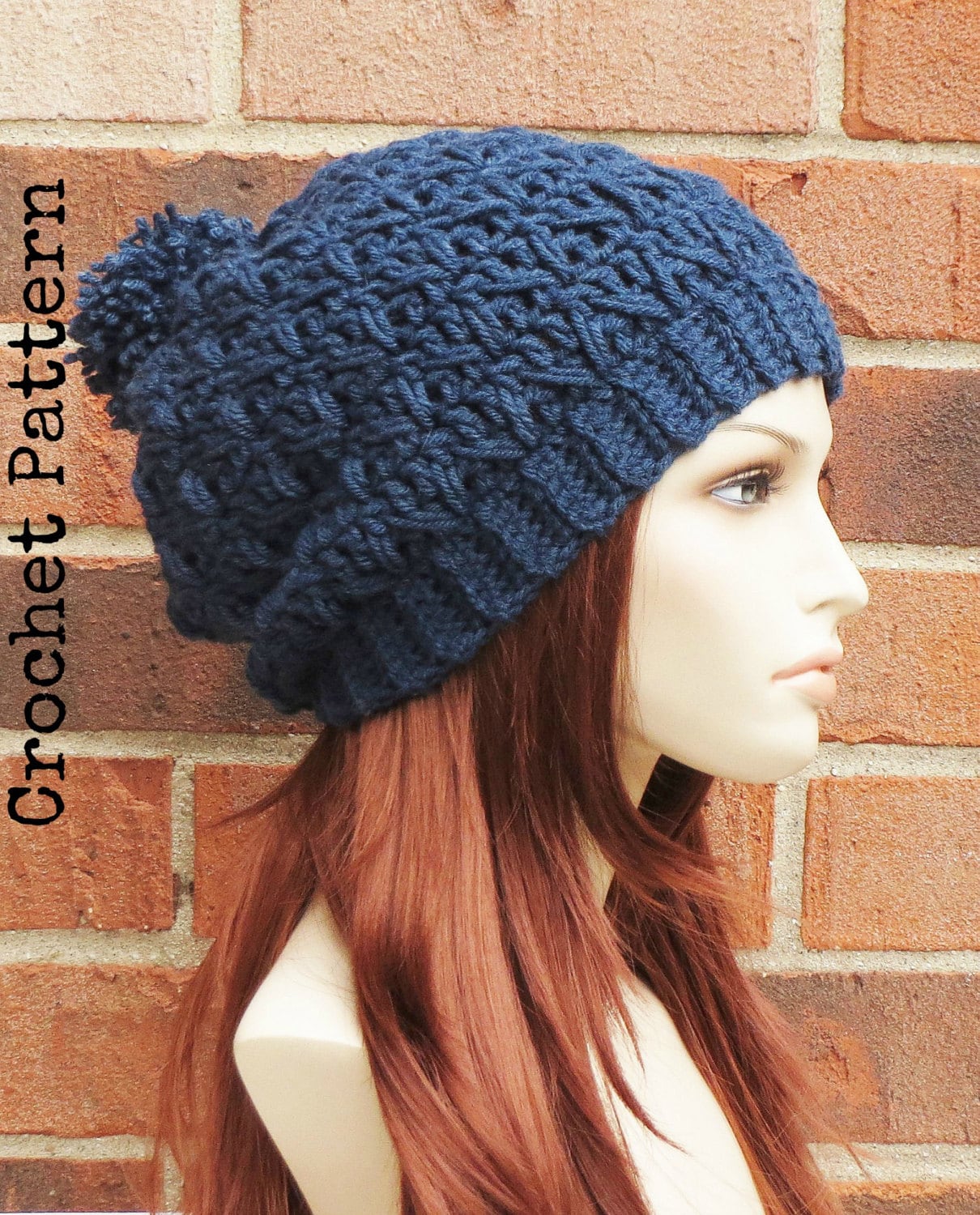 CROCHET HAT PATTERN Instant Download Pdf Lofton Slouchy | Etsy