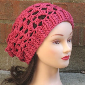 CROCHET HAT PATTERN Instant Download Azalea Summer Slouchy Hat Womens Permission to Sell English Only image 2