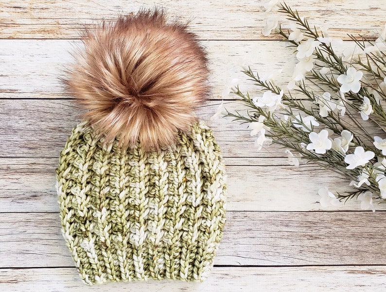 Crochet Hat Pattern // THE KESTREL BEANIE // Crochet Beanie Hat Winter Hat Ribbed Beanie // Instant Download Pdf Crochet Pattern image 1