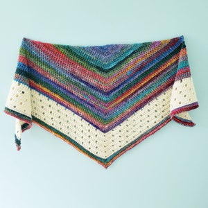 Crochet Shawl Pattern // THE VERVE SHAWL // Crochet Worsted Shawl Pattern Crochet Wrap Easy Shawl// Instant Download Pdf image 1