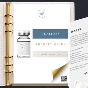 Peptide Therapy Patient Information Booklet Guide, Make it your own, Edit in Canva