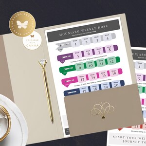 Tirzepatide Dosage Guide | Patient Education or Marketing Flyer | Editable Canva Template