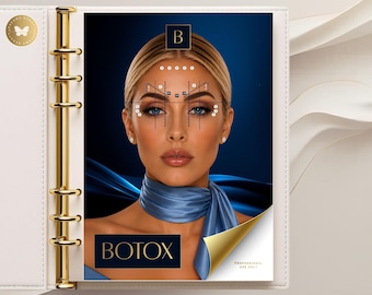 Botulinum Toxins Training Manual | Injection Protocols, Complication Management (Editable Botox Canva Template)