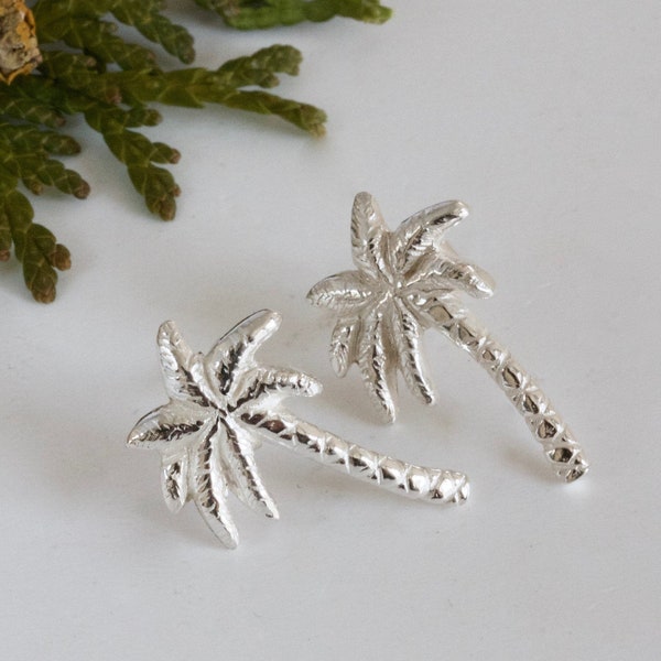 Palm Tree Earrings Etsy UK