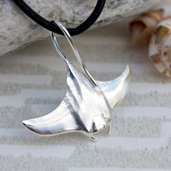 Manta Ray Pendant-Diving Charms-Silver Manta Ray