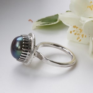 Handmade Sterling Silver Pearl Ring: June Birthstone