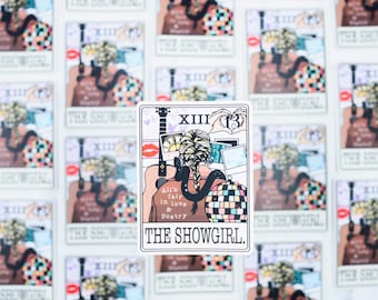 The Showgirl, Taylor Swift Eras Tarot Style Vinyl Sticker