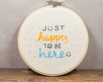 Happy to Be Here Quote Wall Decor