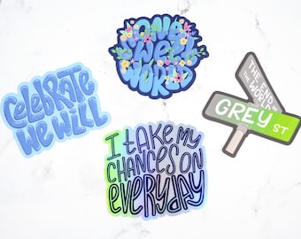 Dave Matthews Band Lyrics Vinyl Stickers