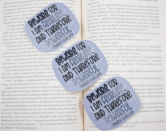 Fearless and Powerful Sticker // Mary Shelley // Frankenstein Stickers