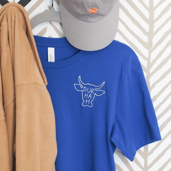 Durham Bull Embroidered T-shirt