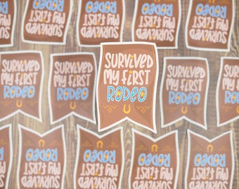 Survived My First Rodeo Award Sticker