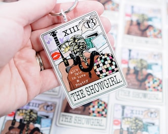 The Showgirl, Taylor Swift Eras Tarot Style Vinyl keychain