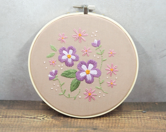 Featured listing image: Spring Floral Embroidery Hoop