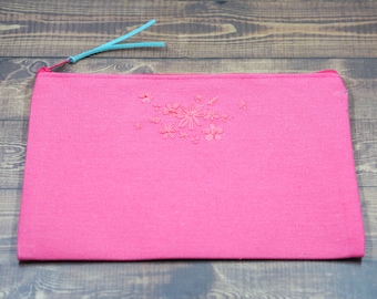 Embroidered Pencil Pouches