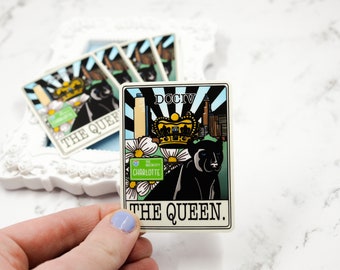 The Queen, Charlotte Tarot Style Vinyl Sticker