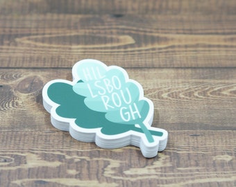 Hillsborough Leaf vinyl Sticker