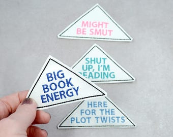 Embroidered Corner Bookmarks / Faux Leather Bookmarks / Page Keepers / embroidery gifts for readers