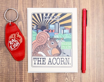 The Acorn, Raleigh Greeting Card – The Acorn Illustrated Card