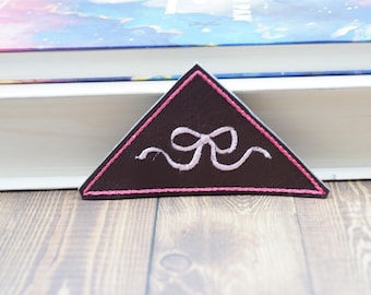 No Shelf Control Embroidered Corner Bookmark