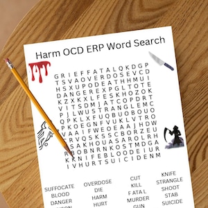Skada OCD ERP Ordsökning | Exponerings- och responsförebyggande aktivitet för påträngande tankar