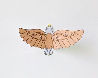 Dancing Bird Bracelet PDF Craft