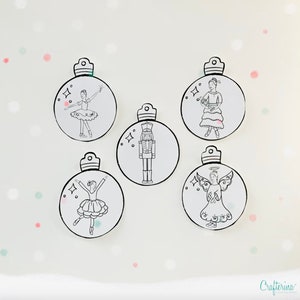 Nötknäpparen utskrivbara ornament (3 sidor) - PDF - Balett - Pedagogisk aktivitet - Pappersartiklar - Leksak - Barn