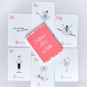 PDF Printable Abcs of Ballet Flashcards - DIY Craft Kit - Party Favor ...